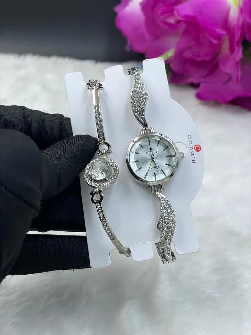 Wristwatch and bracelet combo - 2