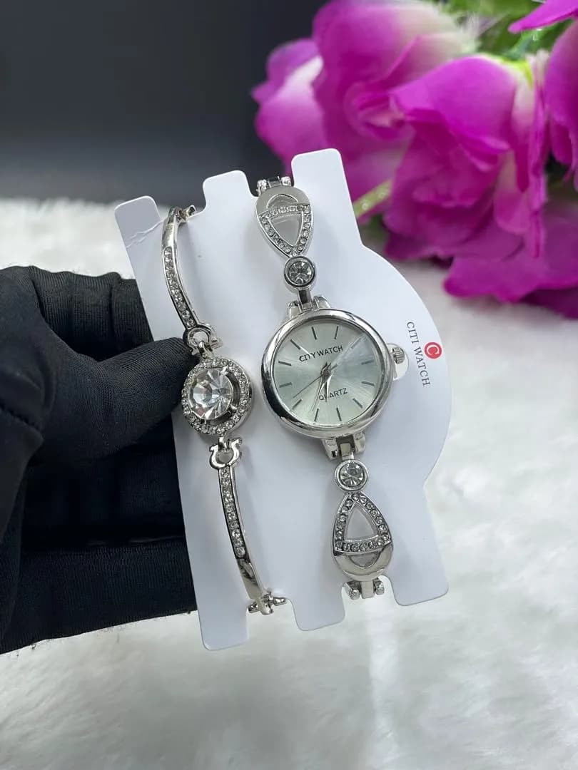 Wristwatch and bracelet combo - 4