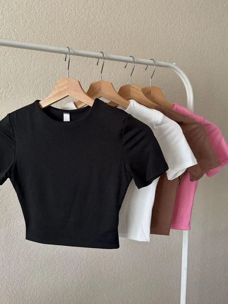 Plain crop top - 1