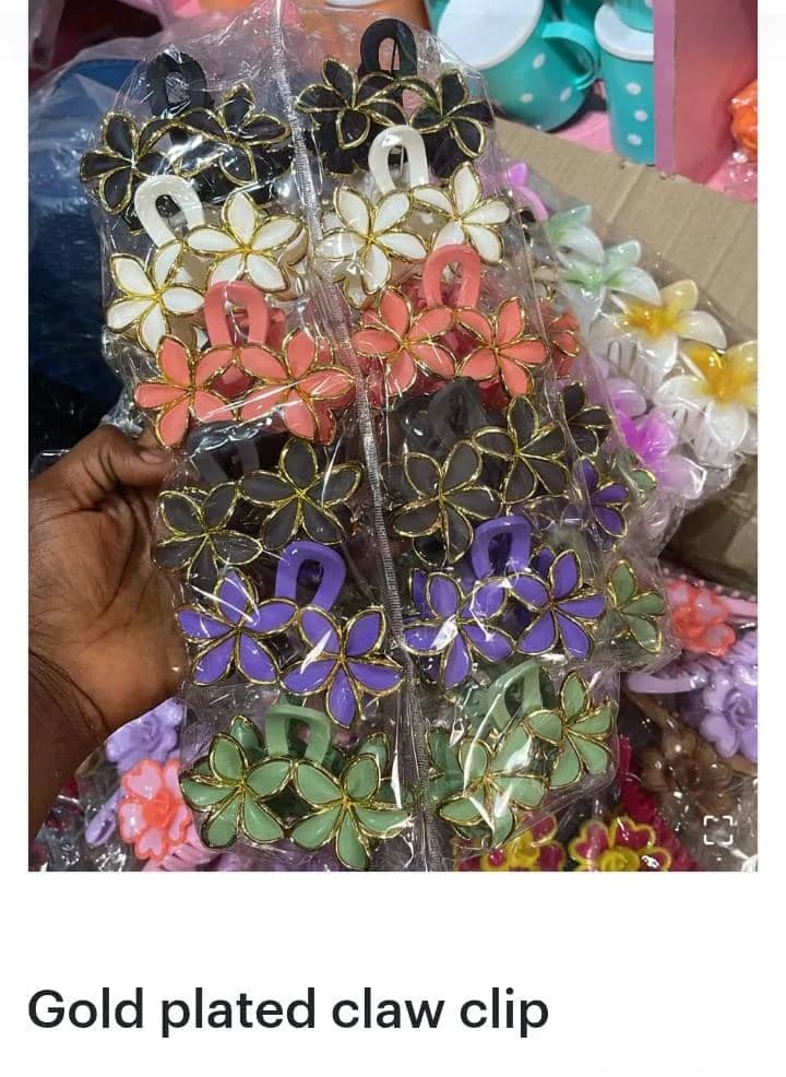 1/2 claw clip, 1 big headband,with one scrunchies - 3